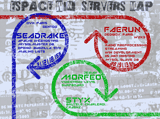 Espace Win Dedicated Servers Map